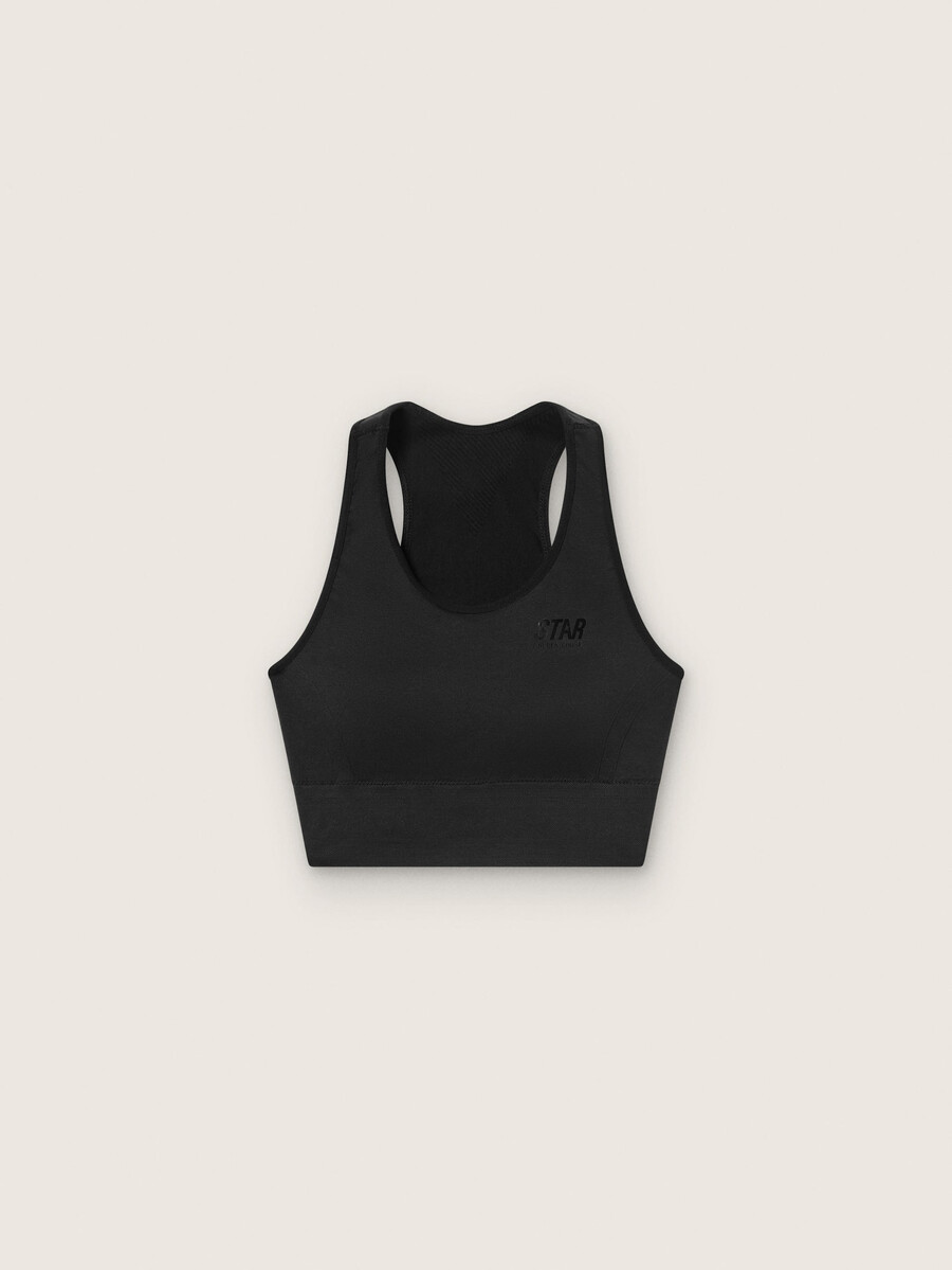 sujetador deportivo negro para mujer