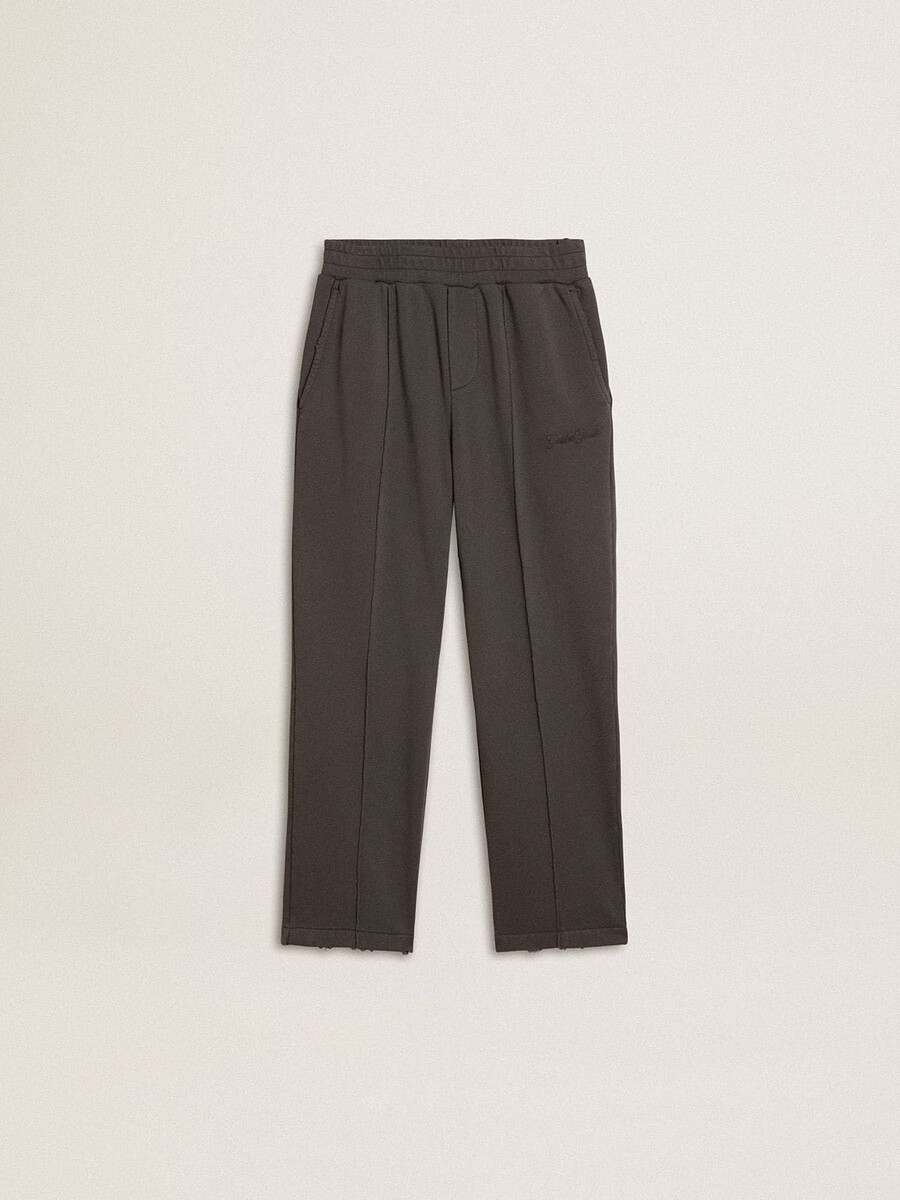 pantalón de chándal verde militar para niños con bordado