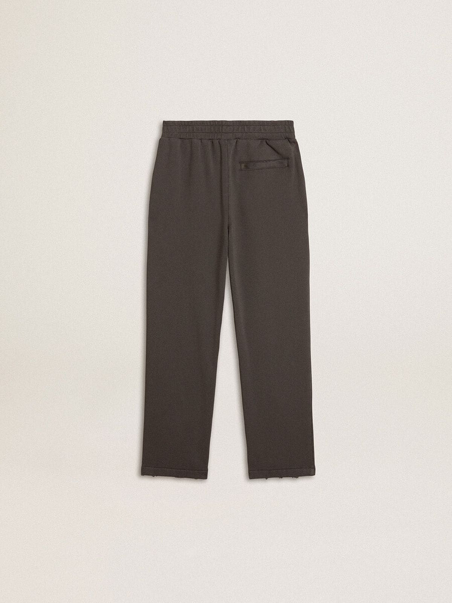 pantalón de chándal verde militar para niños con bordado