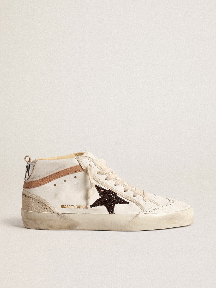 mid star en napa con estrella brillante y destellos de cuero nude