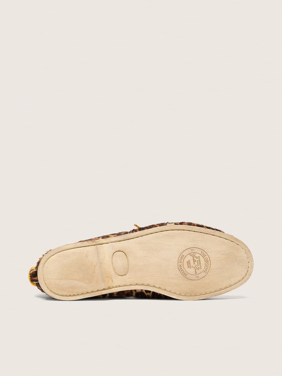 mocasín cruise para mujer en piel de potro con estampado de leopardo